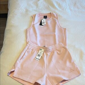 Adidas All SZN soft luxe Top and Shorts Set